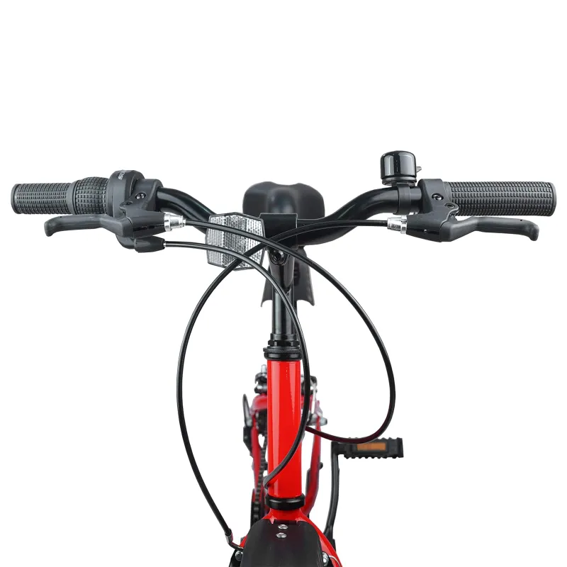 Vaikų Dviratis 20 Colių 6-Speed 6-11 metų amžiaus Raudona