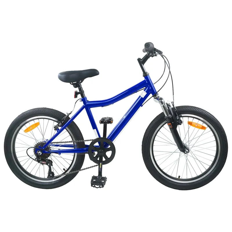 Vaikų Dviratis 24 Colių 6-Speed 8-12 metų Tamsiai mėlyna