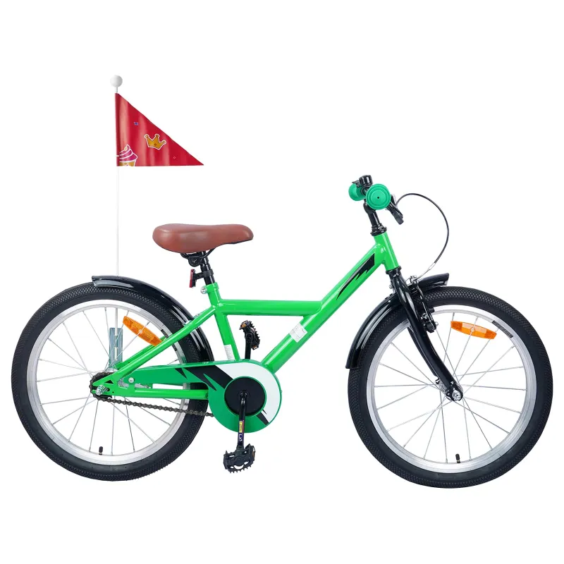 Vaikų Dviratis 20 Colių 6-11 metų amžiaus Žalia