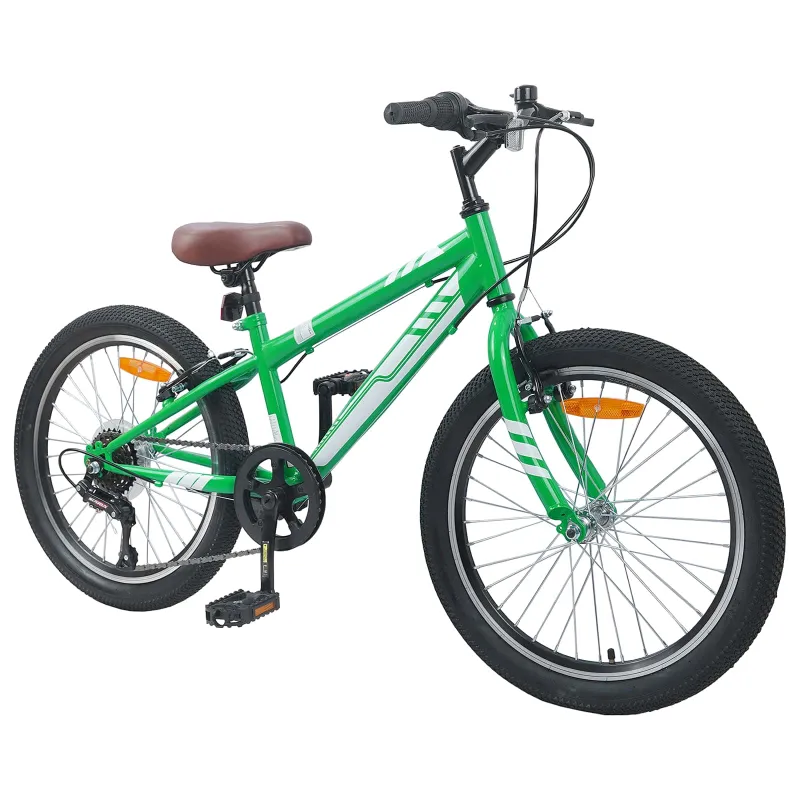 Kalnų Dviratis 20 Colių 6-Speed 5-8 metų Žalia