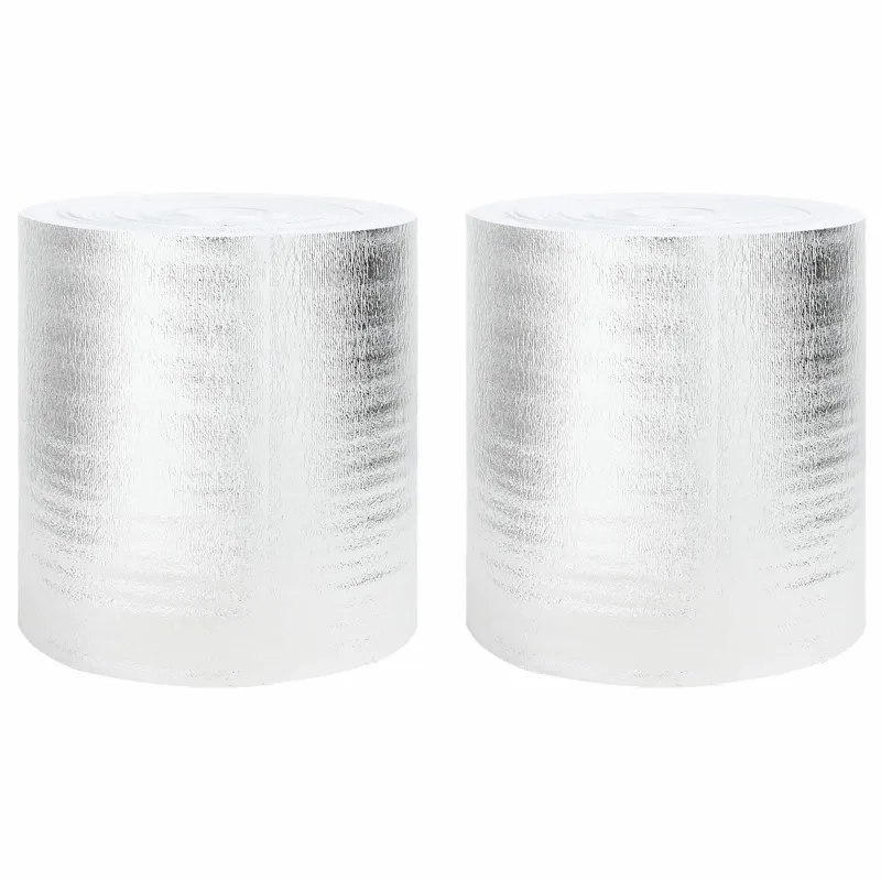Radiatoriaus šilumos atšvaitas 2 pcs Sidabro 25 x 0,5 m