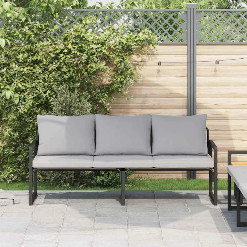 Sodo baldai Šviesiai pilka 180 x 72,5 x 71 cm Poliesteris