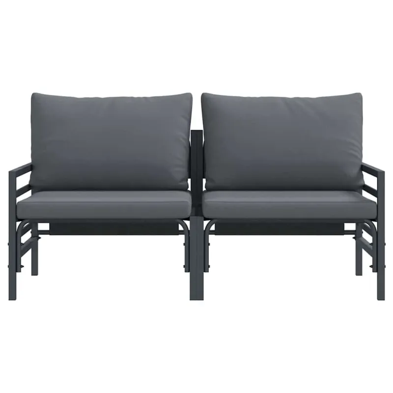 Lauko Baldai 2 Vienetas Antracitas 80 x 80 x 71 cm Plienas