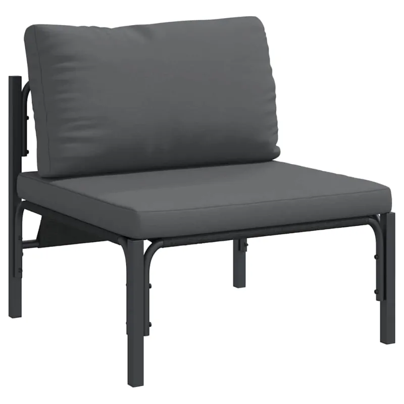 Lauko Baldai su pagalve Antracitas 80 x 80 x 71 cm Plienas