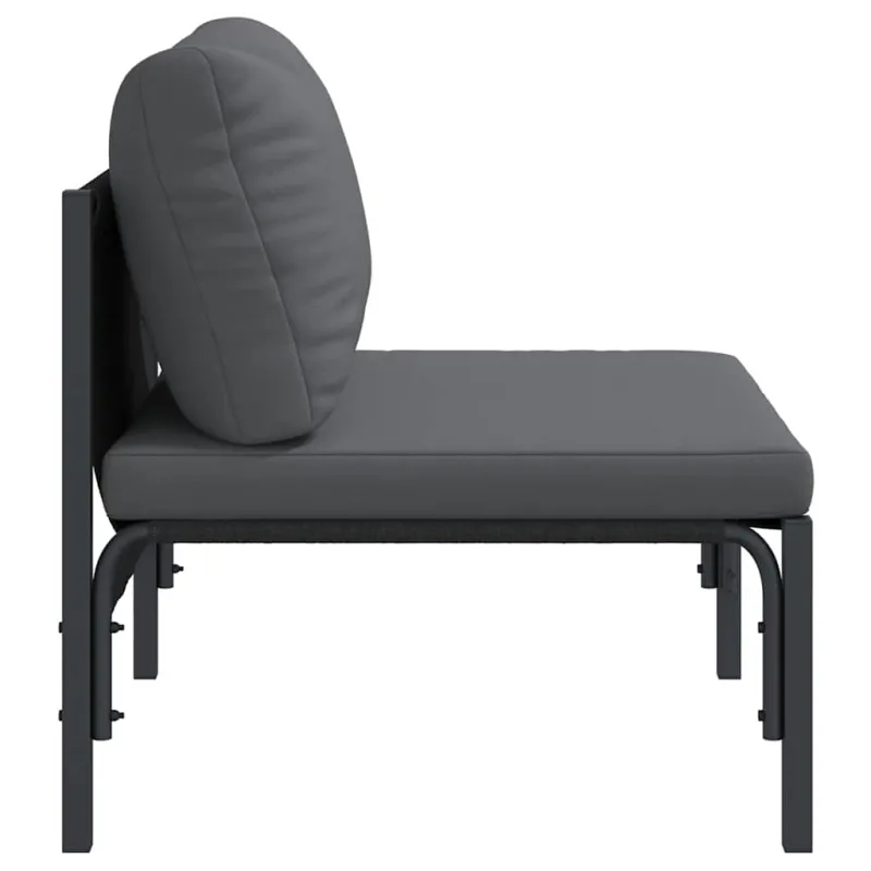 Lauko Baldai su pagalve Antracitas 80 x 80 x 71 cm Plienas