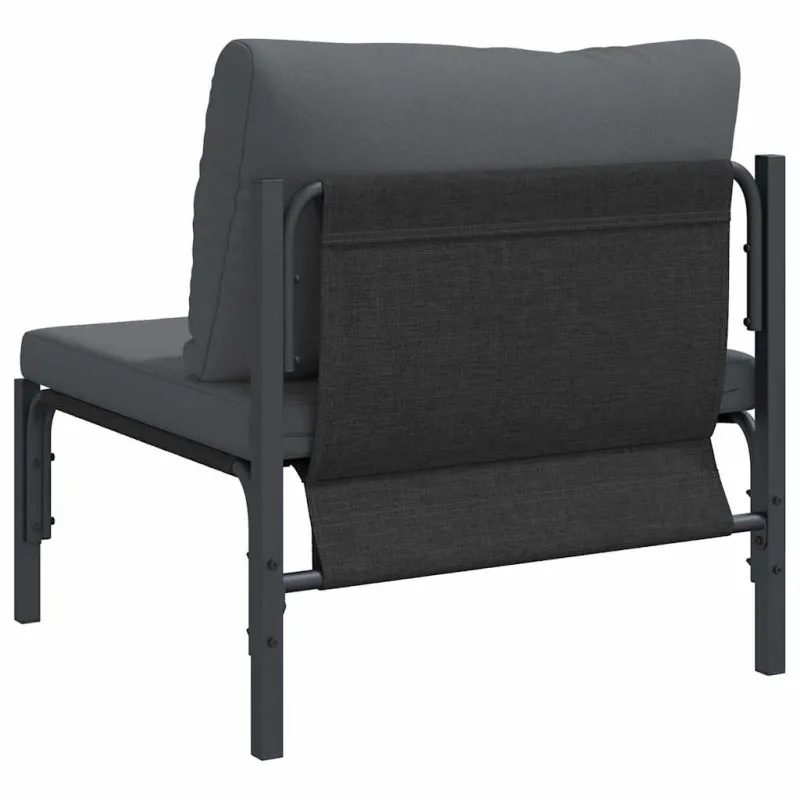 Lauko Baldai su pagalve Antracitas 80 x 80 x 71 cm Plienas