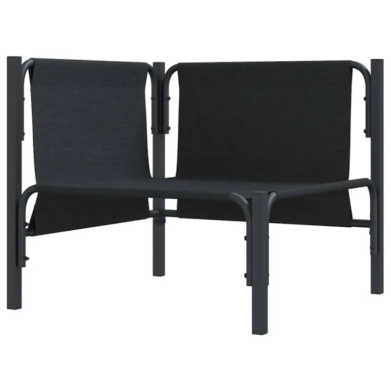 Lauko Baldai su pagalve Antracitas 80 x 80 x 71 cm Plienas