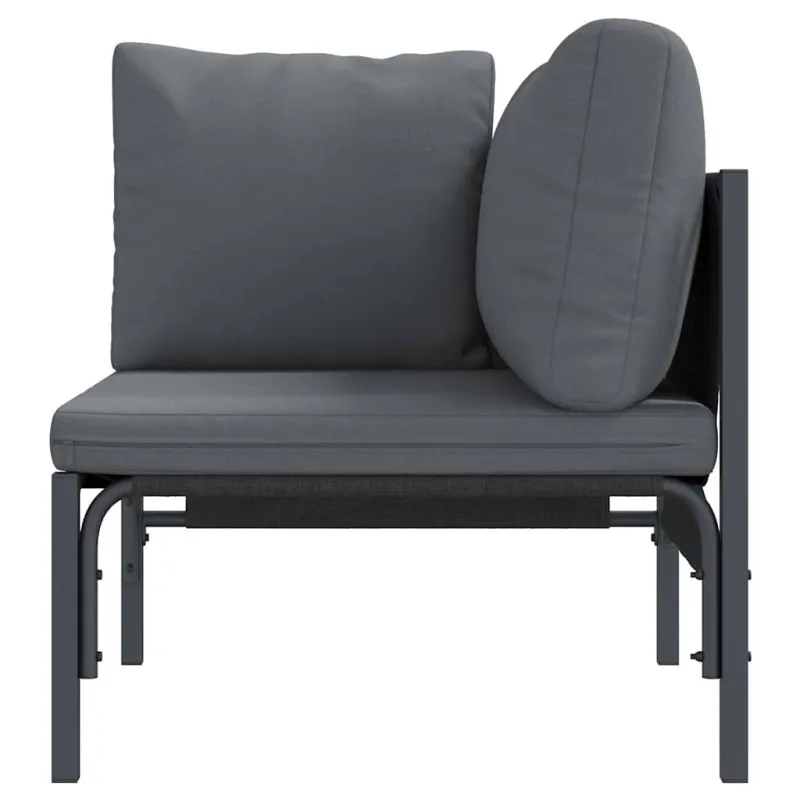 Lauko Baldai su pagalve Antracitas 80 x 80 x 71 cm Plienas