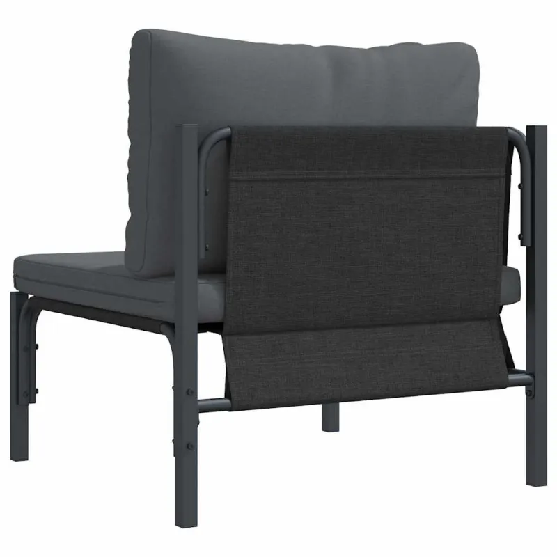 Lauko Baldai su pagalve Antracitas 80 x 80 x 71 cm Plienas