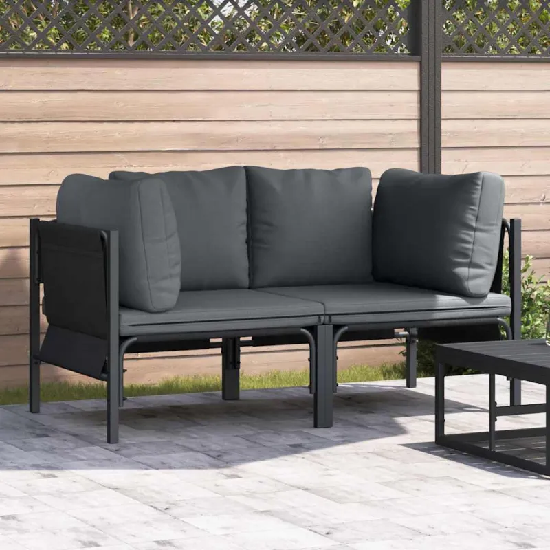 Lauko Baldai 2 Vienetas Antracitas 80 x 80 x 71 cm Plienas