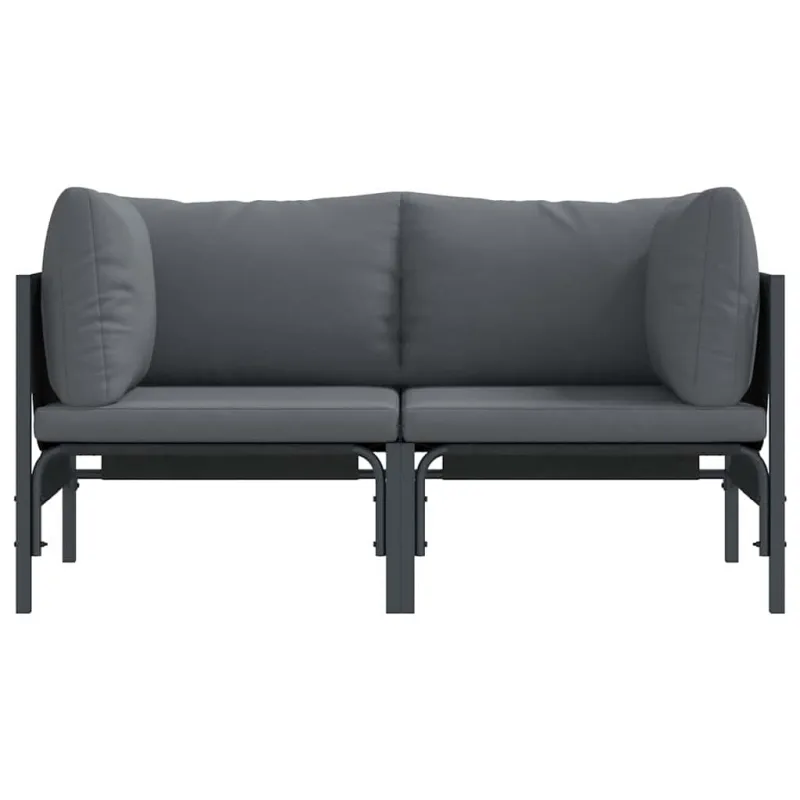 Lauko Baldai 2 Vienetas Antracitas 80 x 80 x 71 cm Plienas