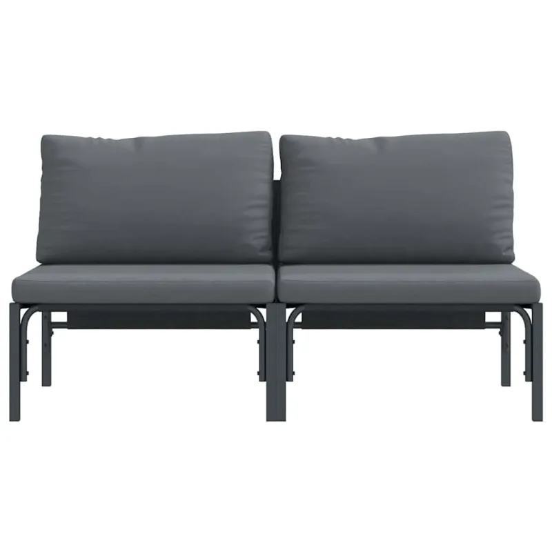 Lauko Baldai 2 Vienetas Antracitas 80 x 80 x 71 cm Plienas