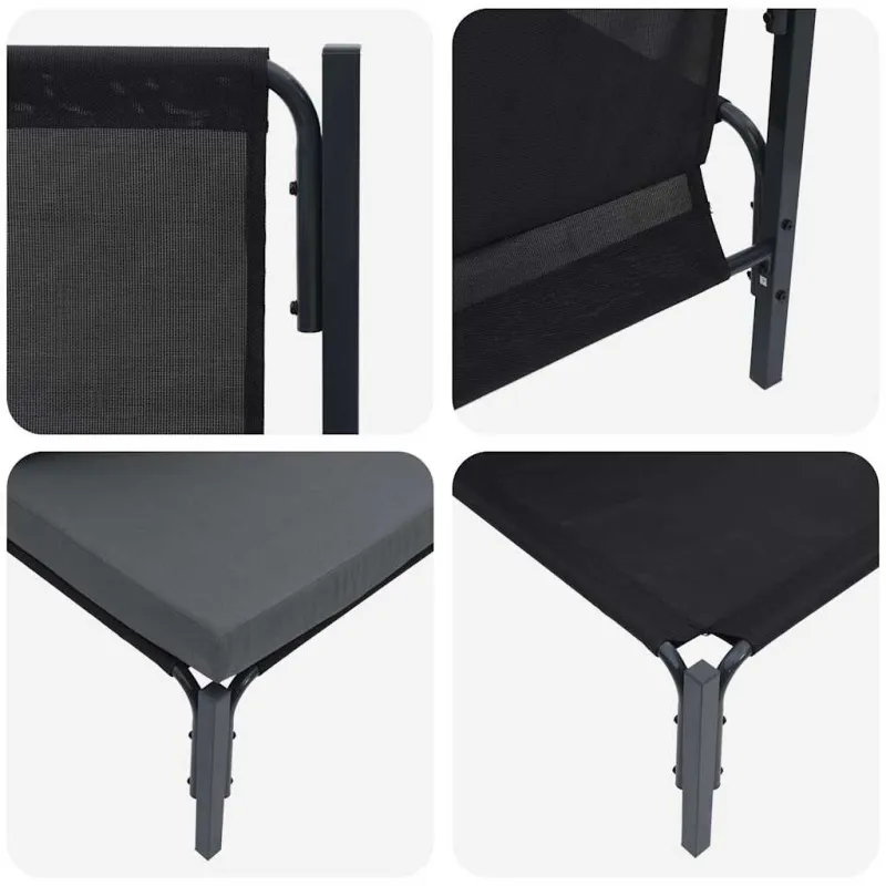 Lauko Baldai 2 Vienetas Antracitas 80 x 80 x 71 cm Plienas