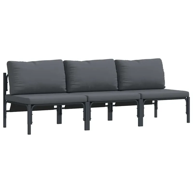 Lauko Baldai 3 Vienetas Antracitas 80 x 80 x 71 cm Plienas