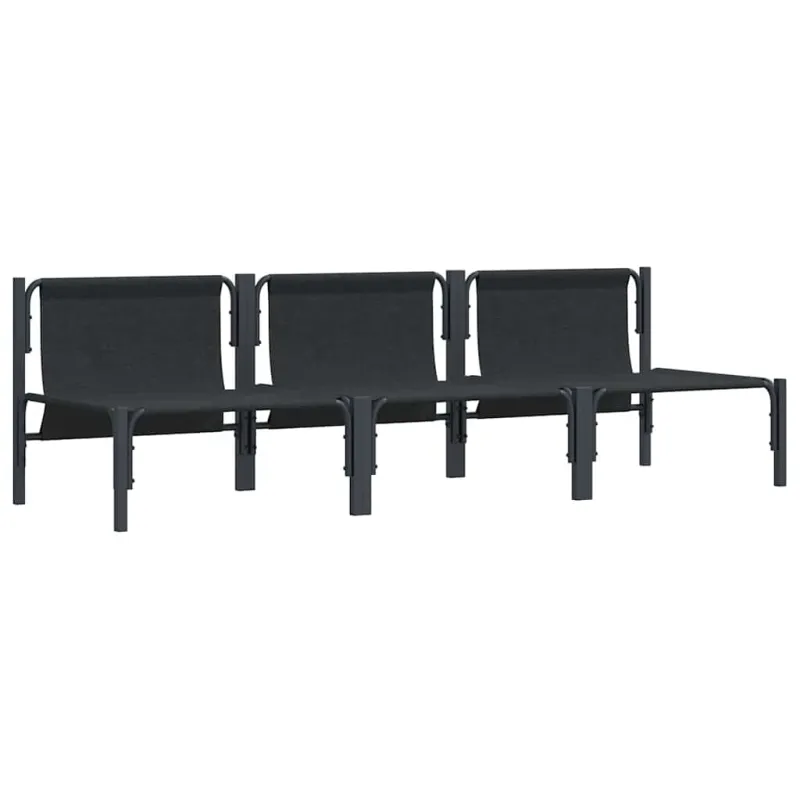 Lauko Baldai 3 Vienetas Antracitas 80 x 80 x 71 cm Plienas