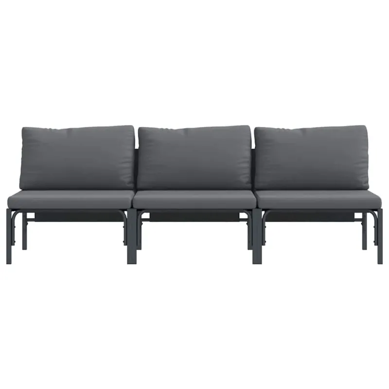 Lauko Baldai 3 Vienetas Antracitas 80 x 80 x 71 cm Plienas