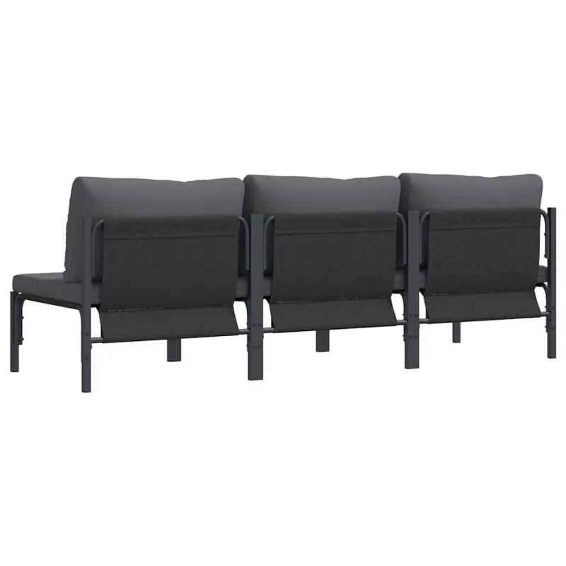 Lauko Baldai 3 Vienetas Antracitas 80 x 80 x 71 cm Plienas