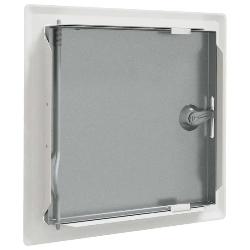 Prieigos skydas 2 pcs Balta 23 x 23 x 3 cm Plienas