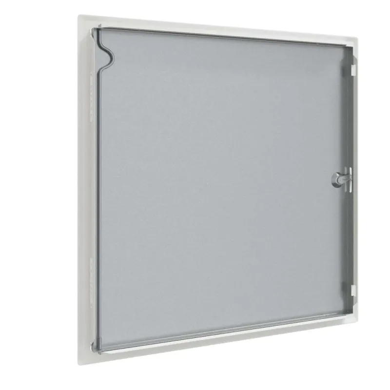 Prieigos skydas Balta 53 x 53 x 3 cm Plienas