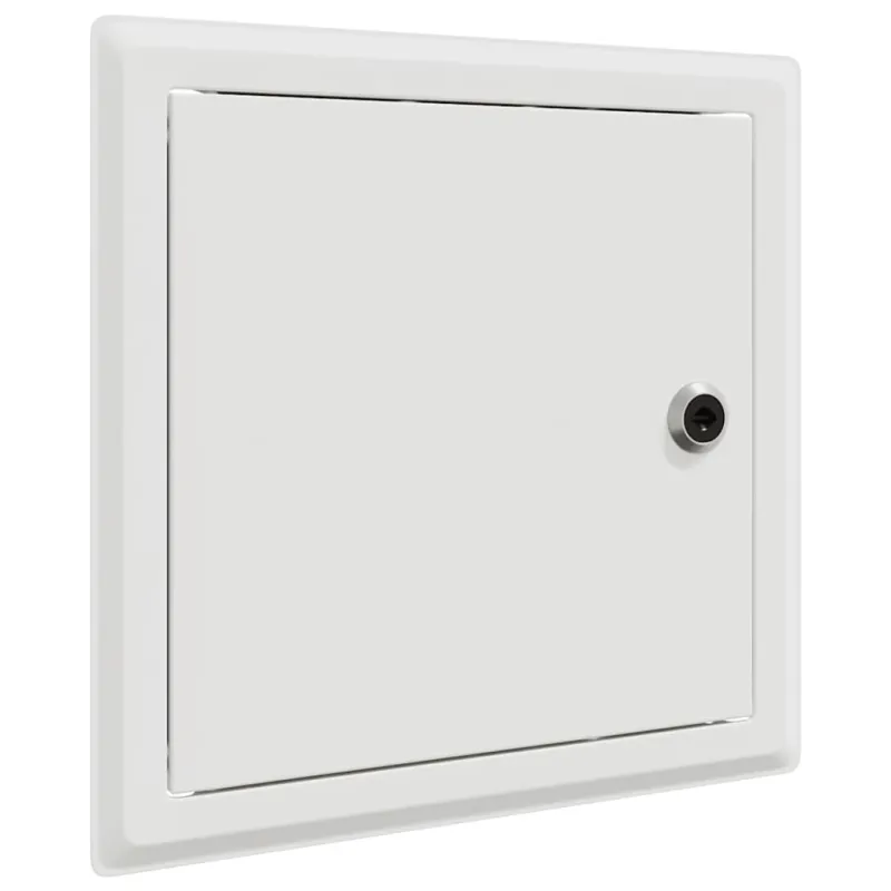 Prieigos skydas 2 pcs Balta 23 x 23 x 3 cm Plienas