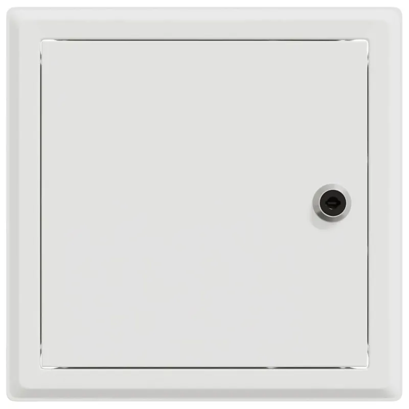 Prieigos skydas 2 pcs Balta 23 x 23 x 3 cm Plienas