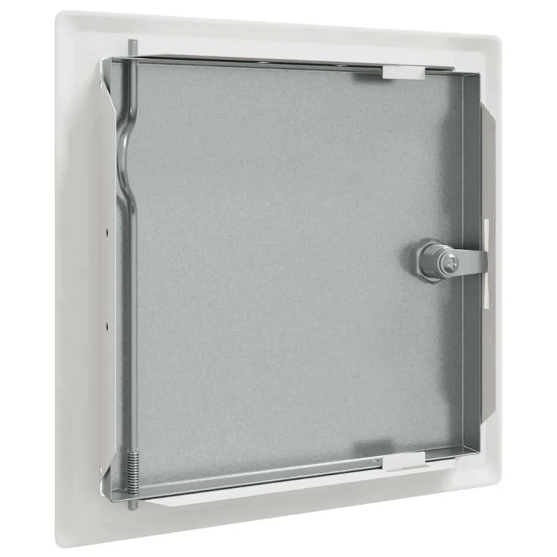 Prieigos skydas 2 pcs Balta 23 x 23 x 3 cm Plienas