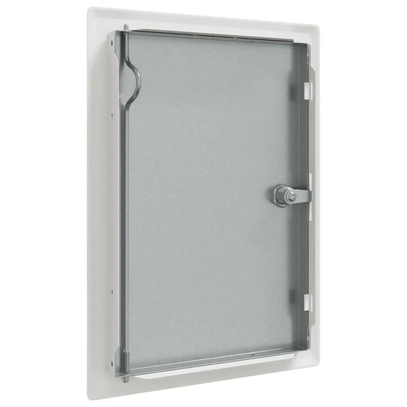 Prieigos skydas Balta 33 x 23 x 3 cm Plienas