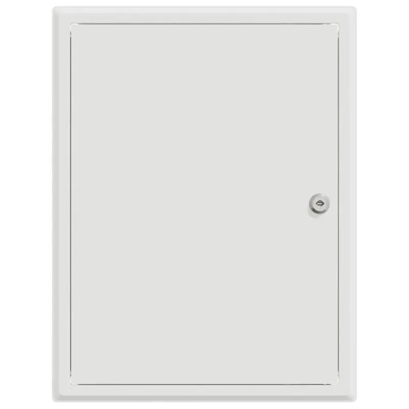 Prieigos skydas Balta 43 x 33 x 3 cm Plienas