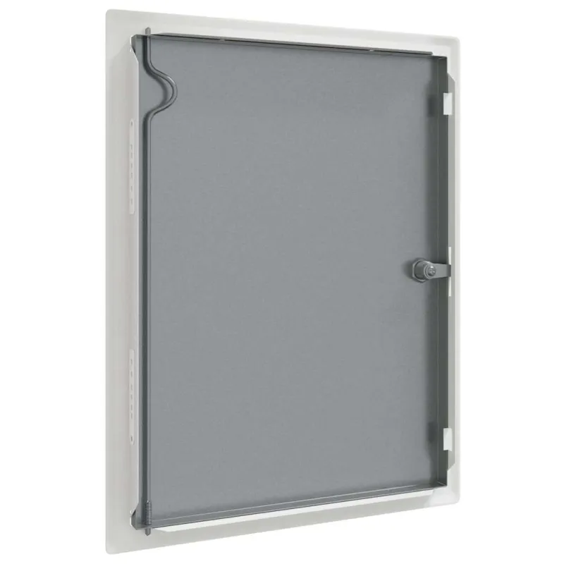 Prieigos skydas Balta 43 x 33 x 3 cm Plienas