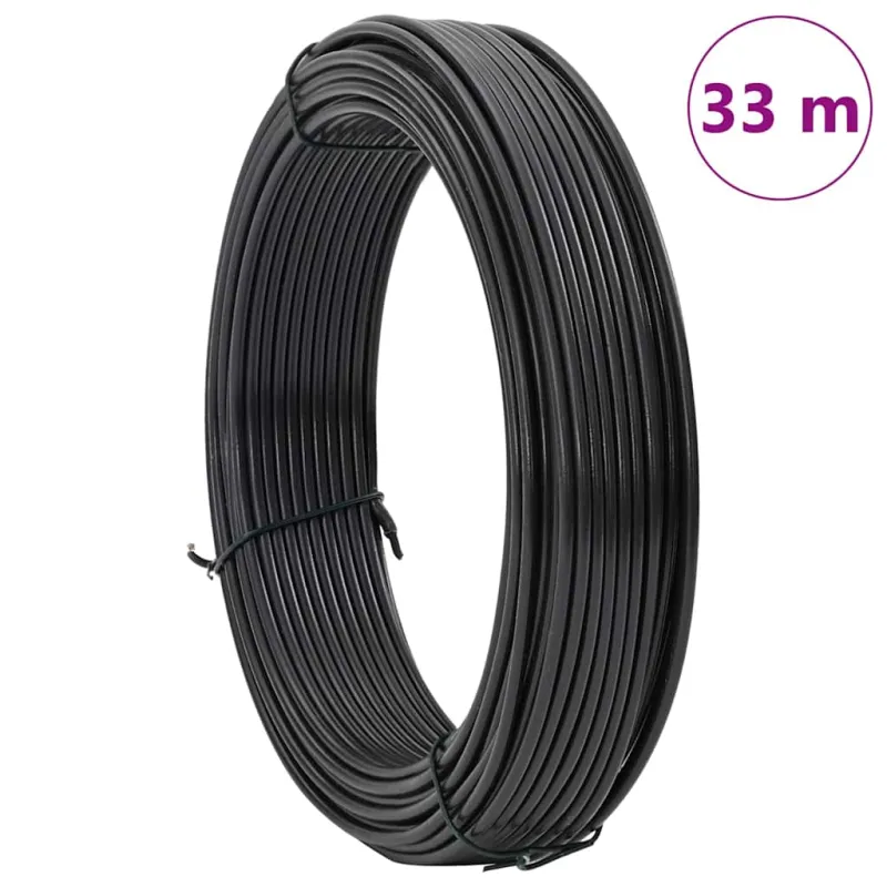 Tvorelių rišimo viela Antracitas 33 m PVC