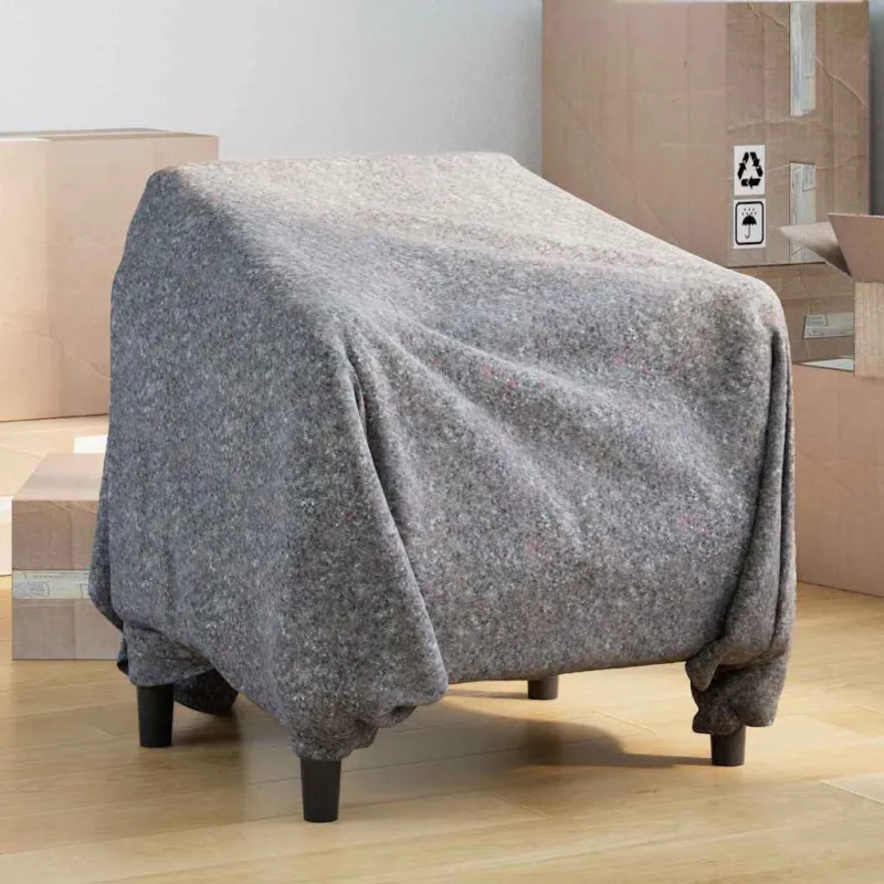 Krovinių antklodės 25 pcs Pilka 150 x 200 cm audinys