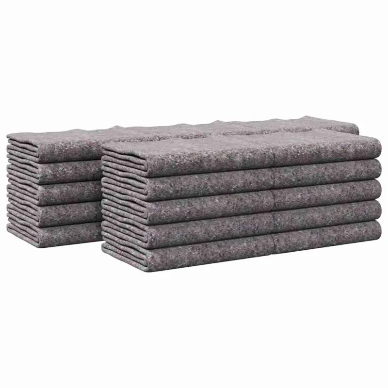 Krovinių antklodės 25 pcs Pilka 150 x 200 cm audinys