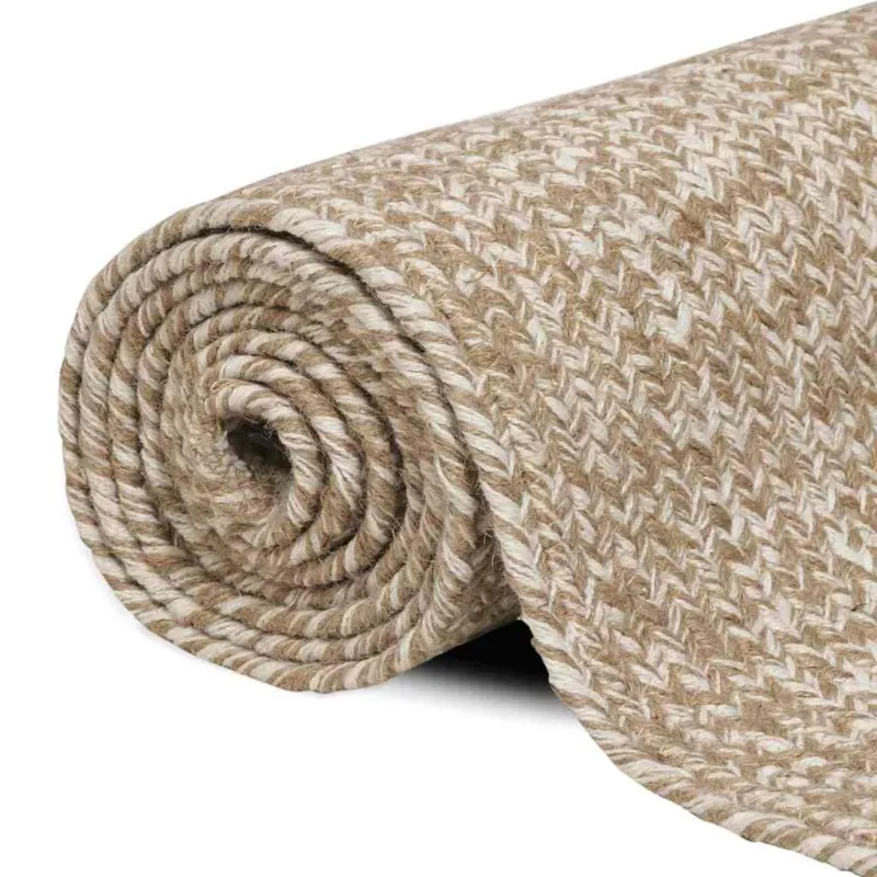 Zoninės kiliminės dangos Natūrali ir Balta 60 x 110 cm Džiutas