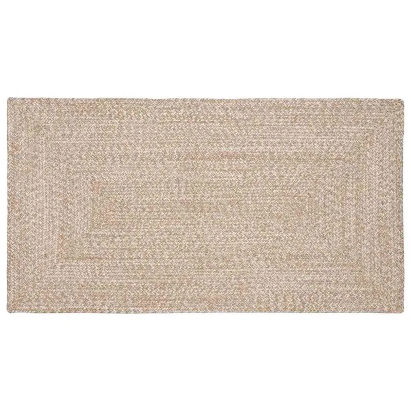 Zoninės kiliminės dangos Natūrali ir Balta 100 x 200 cm Džiutas