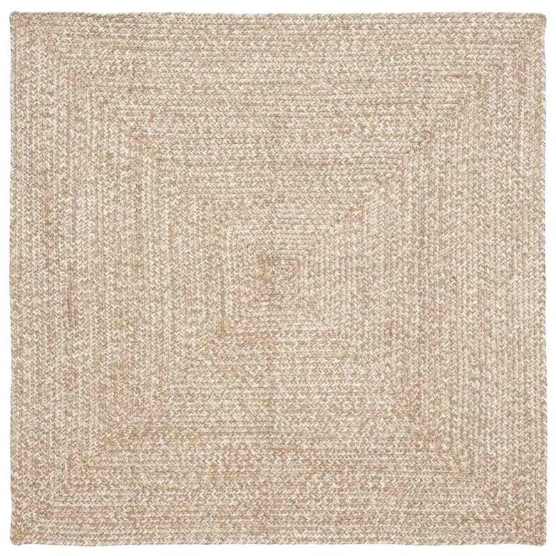 Zoninės kiliminės dangos Natūrali ir Balta 120 x 120 cm Džiutas