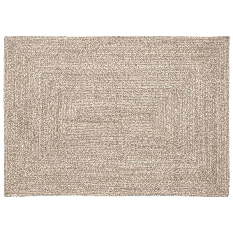 Zoninės kiliminės dangos Natūrali ir Balta 140 x 200 cm Džiutas