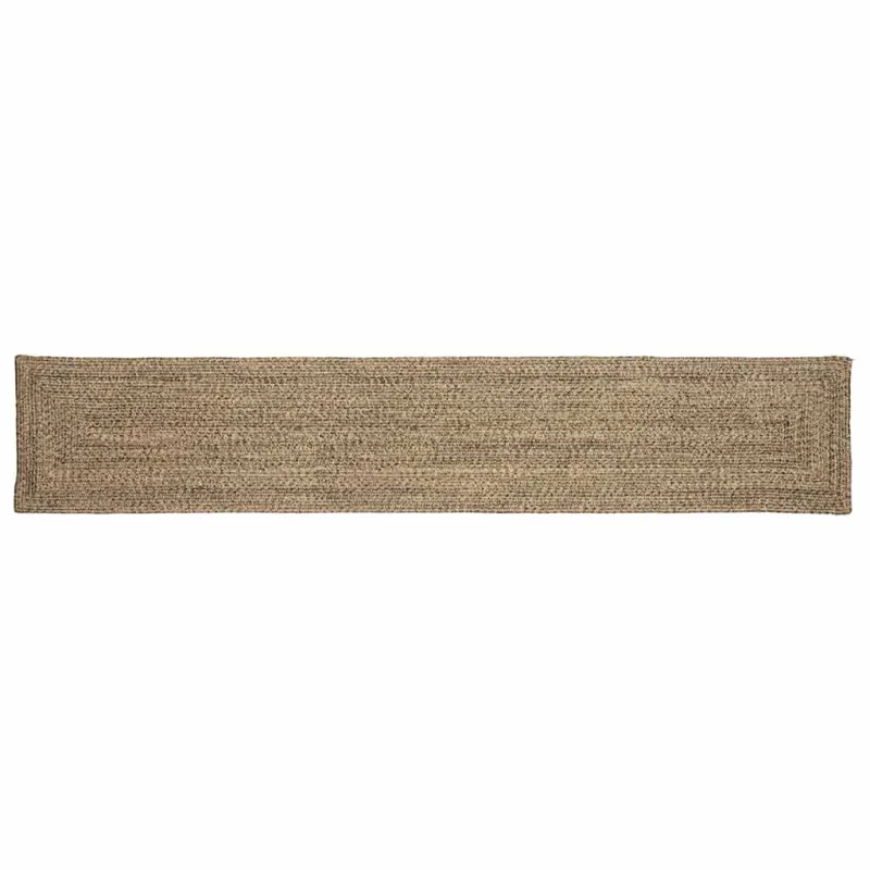 Zoninės kiliminės dangos Natūrali ir juoda 60 x 400 cm Džiutas