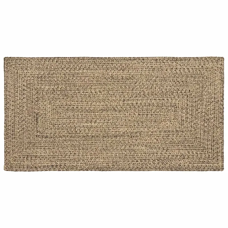 Zoninės kiliminės dangos Natūrali ir juoda 80 x 150 cm Džiutas