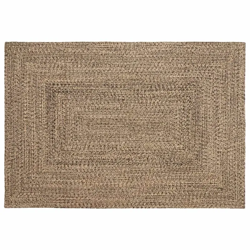 Zoninės kiliminės dangos Natūrali ir juoda 120 x 170 cm Džiutas