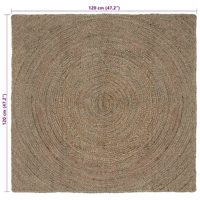 Zoninės kiliminės dangos Pilka 120 x 120 cm Džiutas