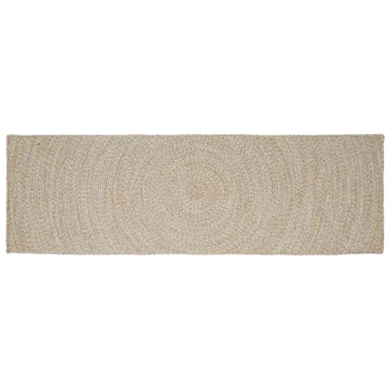 Zoninės kiliminės dangos Natūrali ir Balta 60 x 250 cm Džiutas