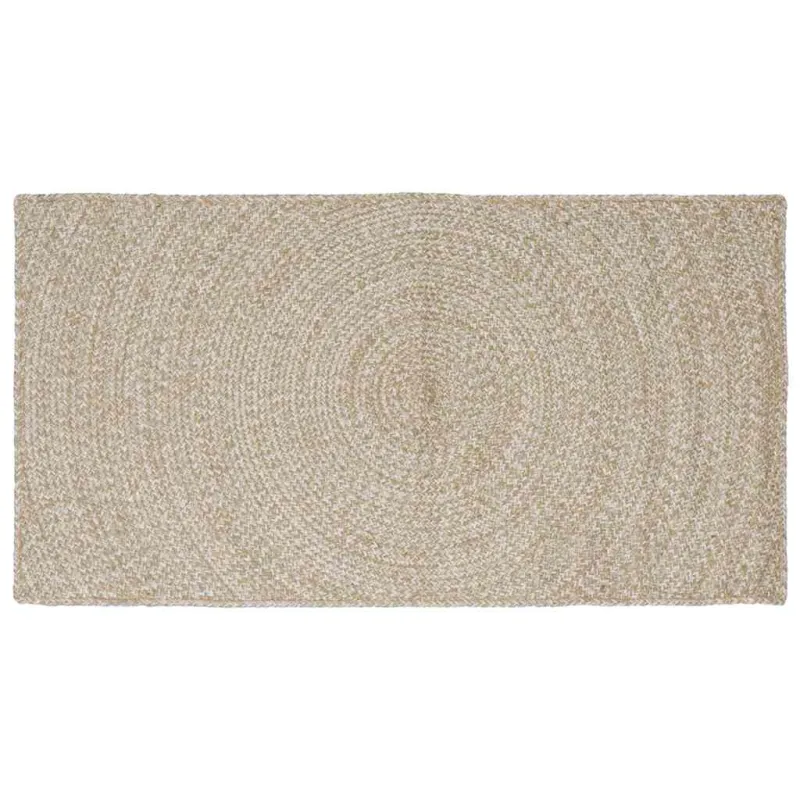 Zoninės kiliminės dangos Natūrali ir Balta 80 x 150 cm Džiutas