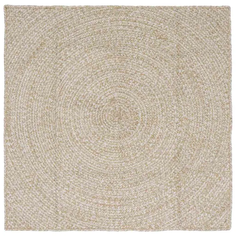 Zoninės kiliminės dangos Natūrali ir Balta 120 x 120 cm Džiutas