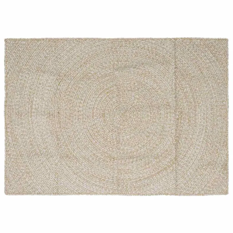 Zoninės kiliminės dangos Natūrali ir Balta 120 x 170 cm Džiutas
