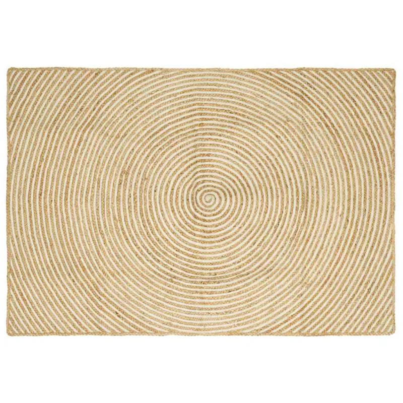 Zoninės kiliminės dangos Balta 120 x 170 cm Džiutas