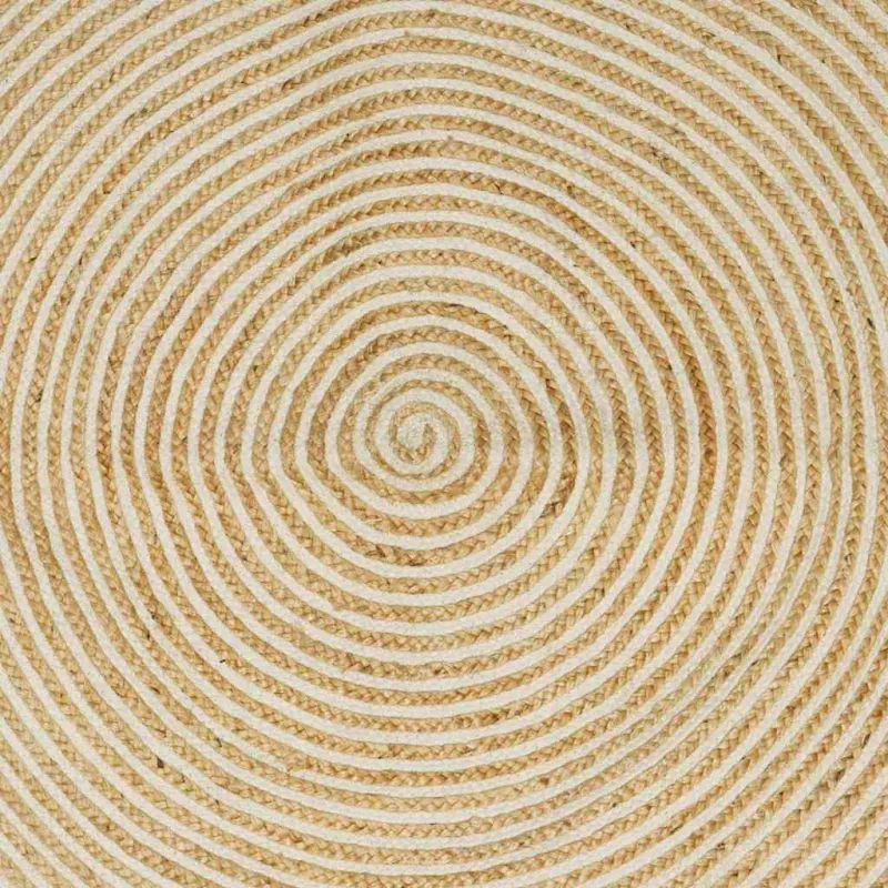 Zoninės kiliminės dangos Balta 240 x 240 cm Džiutas