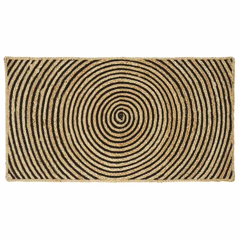 Zoninės kiliminės dangos Juoda 60 x 110 cm Džiutas