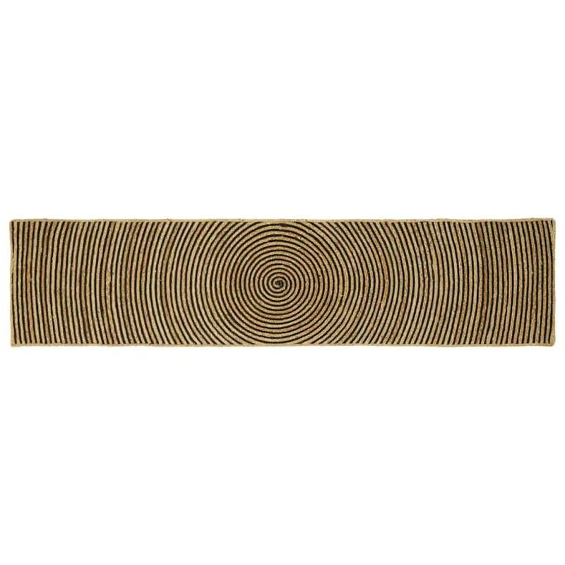 Zoninės kiliminės dangos Juoda 60 x 300 cm Džiutas