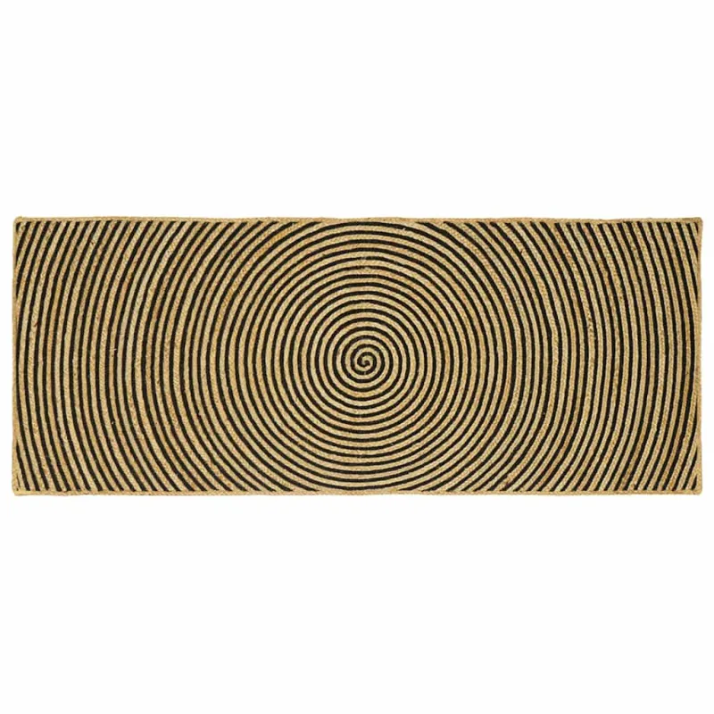Zoninės kiliminės dangos Juoda 80 x 200 cm Džiutas