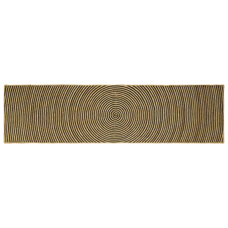 Zoninės kiliminės dangos Juoda 80 x 300 cm Džiutas